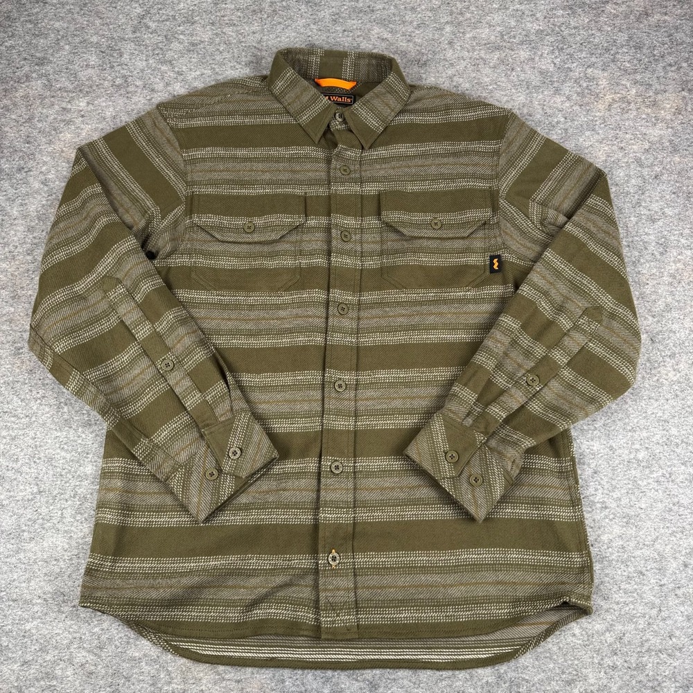 Walls High Ridge Button Up Shirt Heavyweight Flannel Mens Medium M